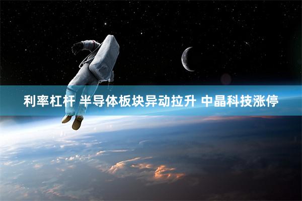 利率杠杆 半导体板块异动拉升 中晶科技涨停