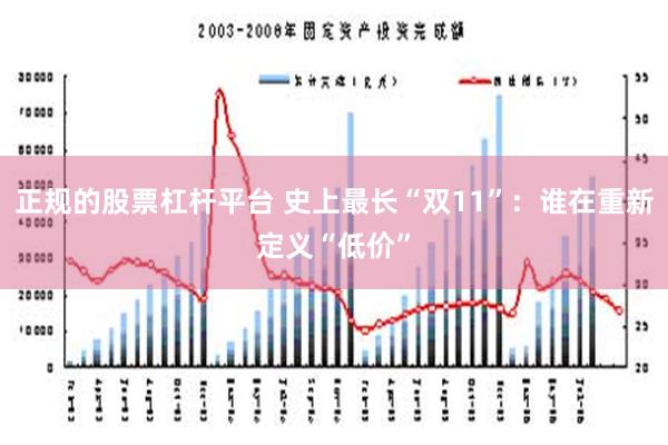 正规的股票杠杆平台 史上最长“双11”：谁在重新定义“低价”