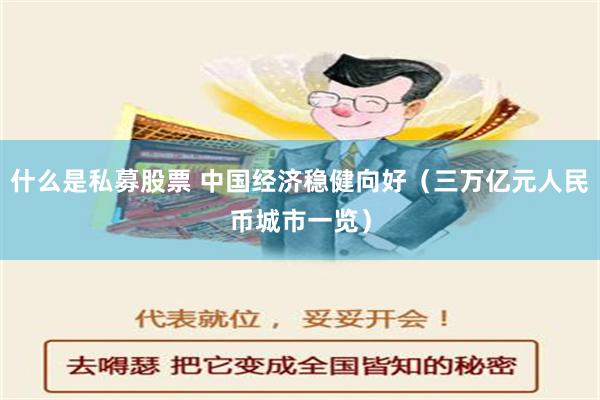 什么是私募股票 中国经济稳健向好（三万亿元人民币城市一览）